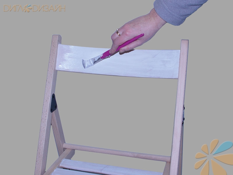 Мастер-класс по декорированию стула в технике декопатч: Шаг 1